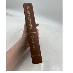 In the Beginning Chaim Potok 1975 Hardcover Alfred A Knopf Borzoi Book Vintage